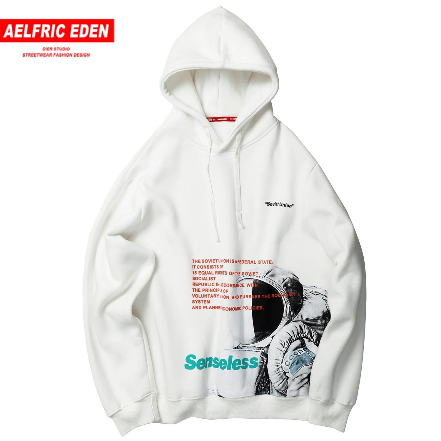 Aelfric Eden 3D принт космонавта флисовые толстовки с капюшоном для мужчин 2019 Harajuku