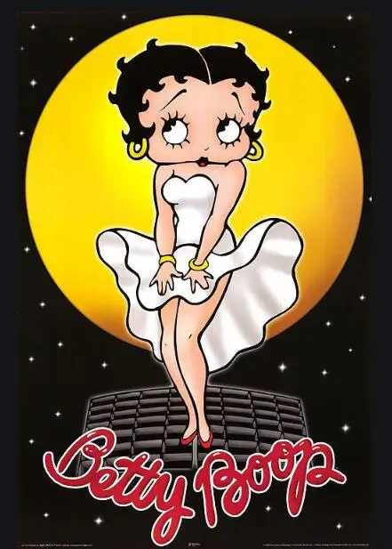 5D DIY Алмазная картина Betty Boop, Алмазная мозаика, мультяшное изображение, вышивка крестиком, полные стразы, вышивка для шитья, подарочные наборы - Color: Transparent