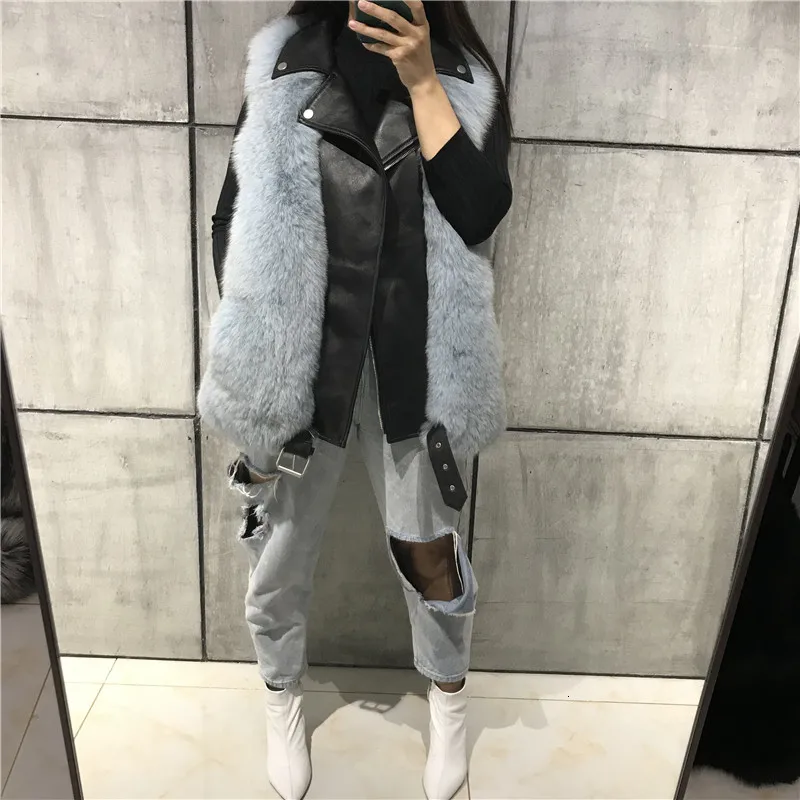 ladies fur vest women real fur vest natural fur gilet