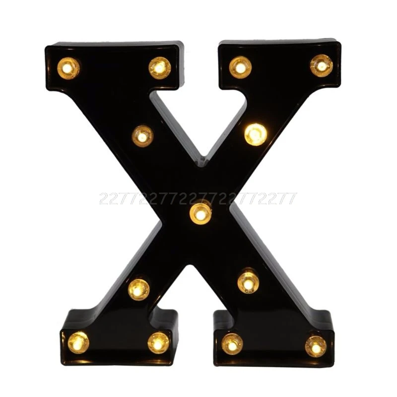 

Alphabet A-Z Decorative Letter Lights Wedding Birthday LED Lights Wall Decor J02 20 Dropship