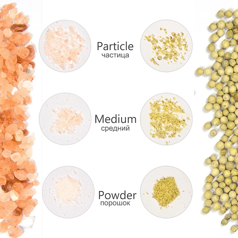 2 шт./партия мельница для перца, ручная мельница для соли и перца, мельница для соли, керамическая фреза для специй, шейкеры для перца