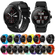 22 мм силиконовый спортивный ремешок для Huami Amazfit GTR/Pace/Stratos 2 2 Samsung Galaxy Watch/gear S3 Ремешки для наручных часов сменный ремешок