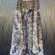 Ранняя осень г. Новая женская юбка с эластичной резинкой на талии с декоративной вышивкой 100 г., длинные юбки средней длины 911