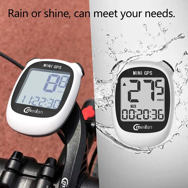 

Meilan Bicycle Computer Speedometer Bike Tachometer Support Sensor Speed Cadence, Heart Rate Meter, Power Meter (not include)