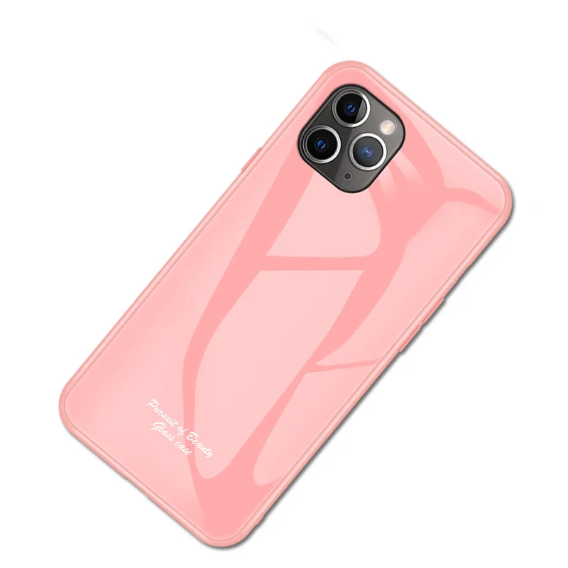100 шт./лот стекло Макарон+ TPU Цветной корпус задняя крышка чехол для iphone 6 7 8 X XS XR XS Max 11 Pro Max Новинка чехол