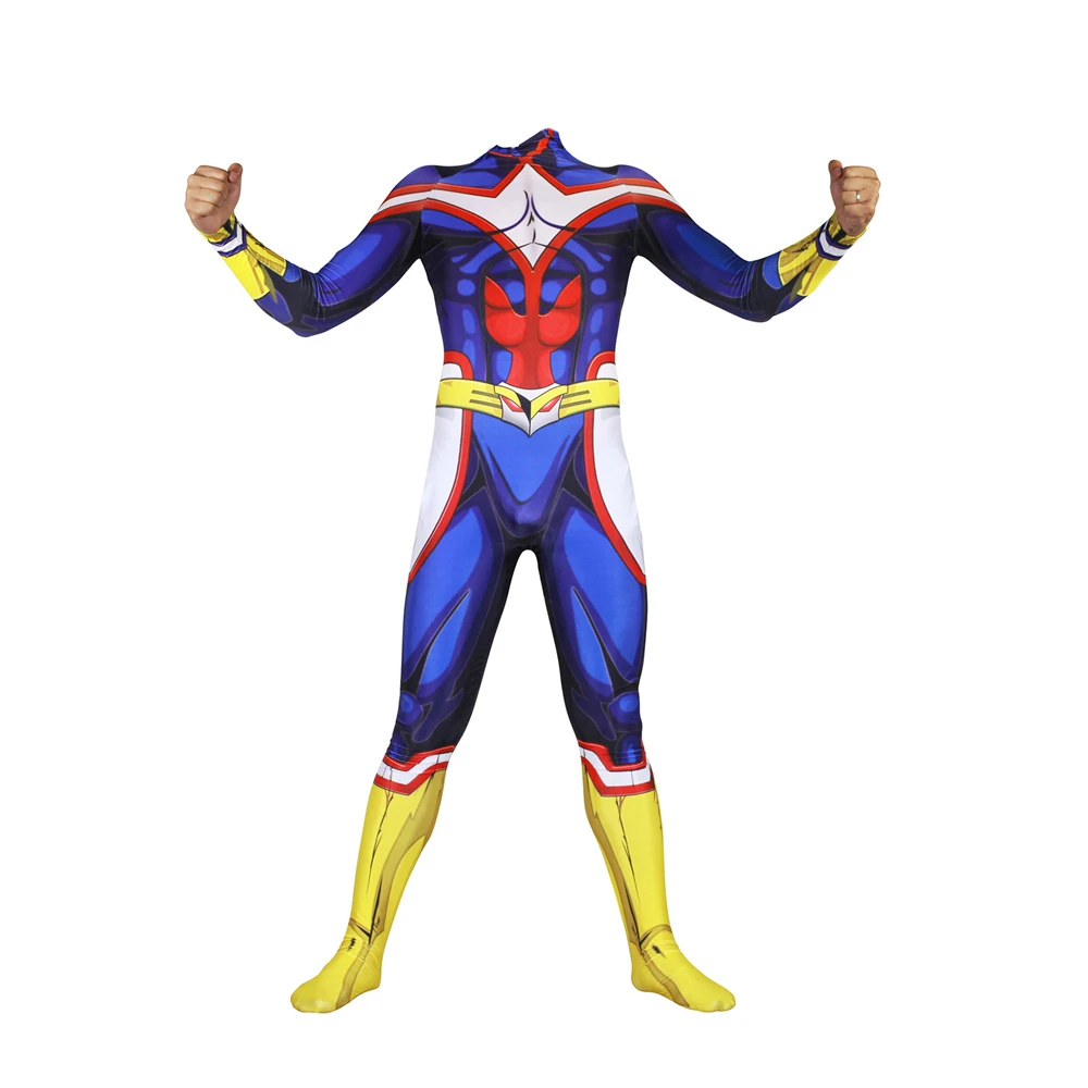 Аниме «Мой герой» Academy Boku no Hero academic Косплей Костюм AllMight Zentai боди костюм комбинезоны