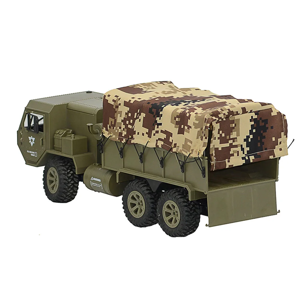 FY004A 1:16 6WD 2,4G RC автомобиль для мальчиков гоночные Детские пропорциональные транспортные средства армейский грузовик легкая модель игрушки внедорожный симулятор