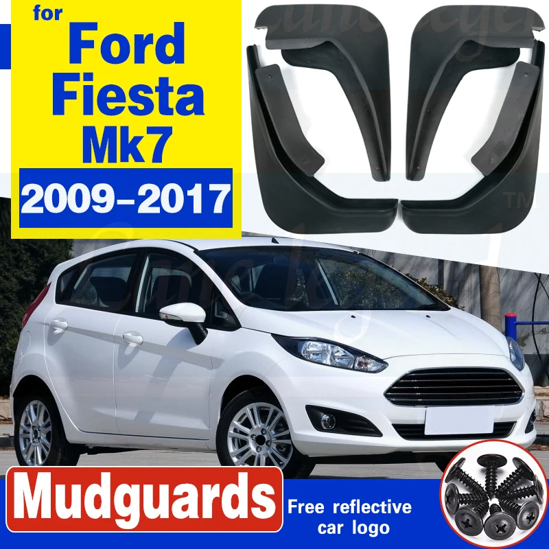 WOVELOT Molded Mud Flaps For Ford Fiesta Mk7 2009-2017 Mudflaps Splash Guards Mudguards 2010 2011 2012 2013 2014 2015 2016 Accessories