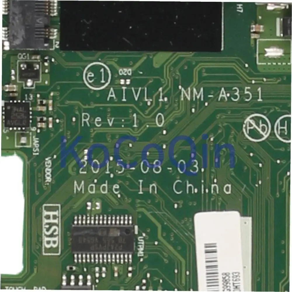 lower price  KoCoQin Laptop motherboard For LENOVO Thinkpad L450 I7-5500U Mainboard 00HT693 AIVL1 NM-A351 216-08