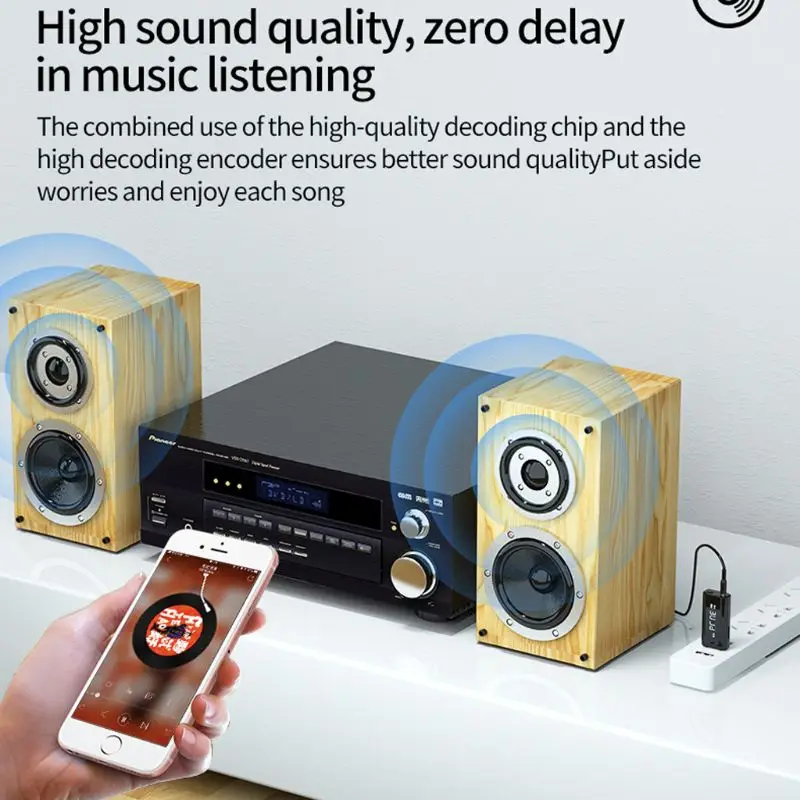 USB FM Bluetooth 5 0 Transmitter Receiver with Display 3 5mm Adapter TF Mp3 Player Card Reader For PC TV Car Speaker Headphone