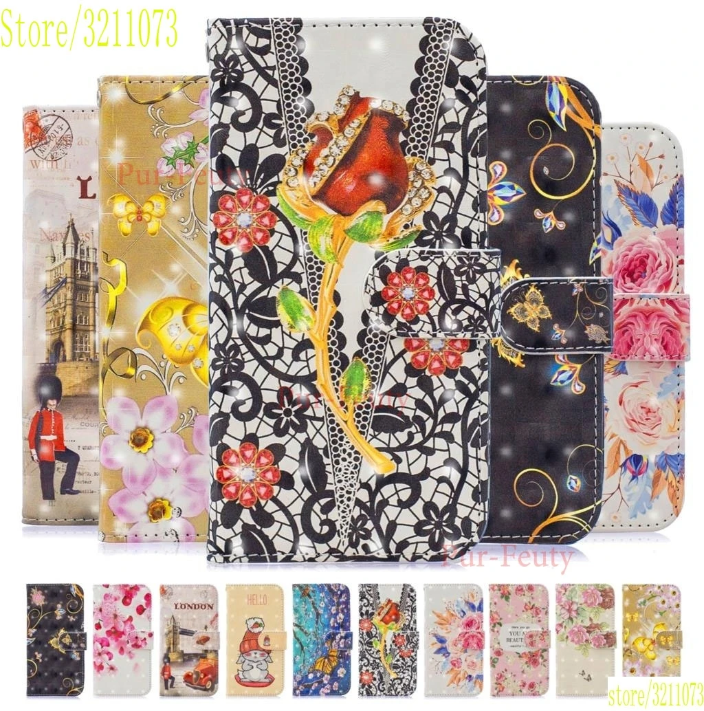 

Case For Huawei Y7 2019 / Y7 Prime 2019 Flip Luxury Wallet PU Leather Cartoon Magnetic Cover For 7y DUB-LX1 DUB-L21 DUB LX1 L21