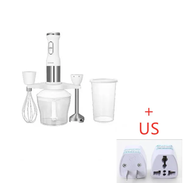whit US Plug XIAOMI MIJIA QCOOKER CD-HB01 ручной блендер Электрический кухонный портативный кухонный комбайн миксер соковыжималка многофункциональная быстрая приготовление пищи - Цвет: whit US Plug
