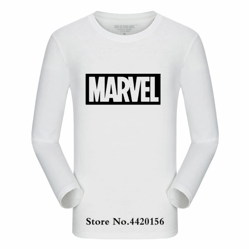 Футболка супергероя Marvel, Мстители, Мужская/Женская Повседневная футболка, модные брендовые мужские футболки, хлопковая Осенняя футболка с длинными рукавами