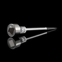 Уличный Солнечный СВЕТОДИОДНЫЙ светильник из нержавеющей стали, садовый светильник