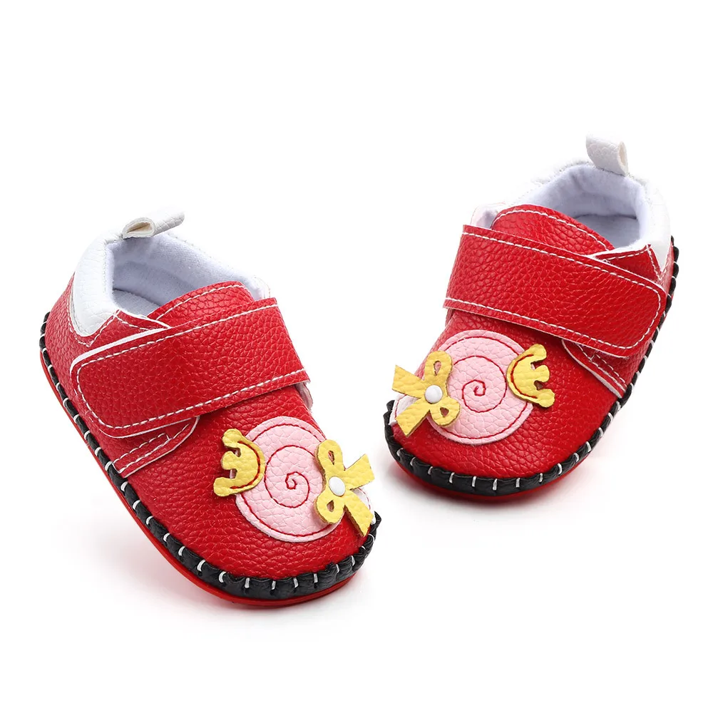 0-18M Baby Girl Cute Newborn Baby Boy Girl Crib Shoes Casual Shoes Faux Leather Infant Toddler Pre Walker Sneakers