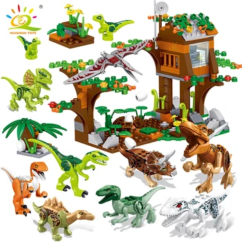 

creator 469pcs Jurassic Tyrannosaurus Raptor Dinosaur Rescue World Park Model city Building Blocks Figures Bricks children Toys