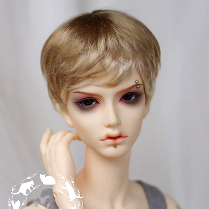Парик Allaosify BJD для мальчиков 1 шт. коричневый короткий парик кукол 1/3 1/4 1/6 Bjd Lmitation