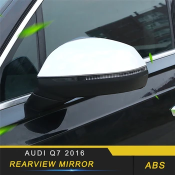 

For Audi Q7 4M 2016 2017 2018 Car Styling Side Rearview Mirror Protector Cover Trim Frame Sticker Exterior Accessories