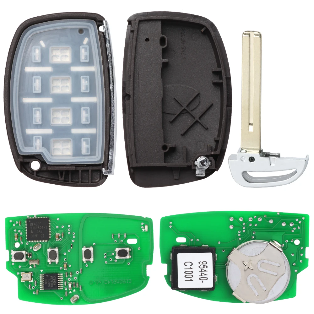 KEYECU Für Hyundai Sonata 2015 2016 2017 95440-C1001 95440-C1000 95440-C1000N Smart Key Fernbedienung 8A Chip 433 MHz CQOFD00120 – Detail 5