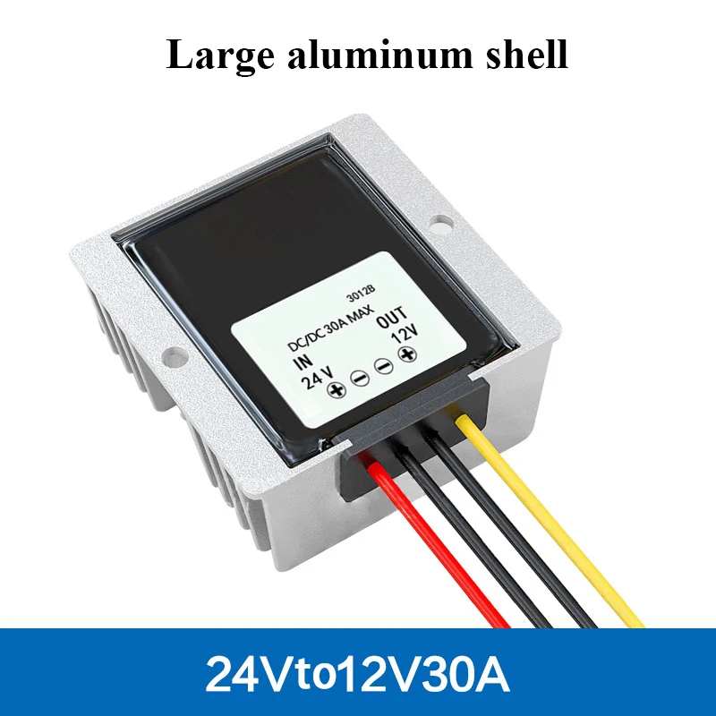 24 В до 12 В 1A 2A 3A 5A 8A 10A 12A 15A 20A 30A понижающий преобразователь постоянного тока 24 вольт постоянного тока 12 вольт DC-DC Напряжение регулятор для автомобилей на солнечной батарее - Цвет: 24V TO 12V 30A