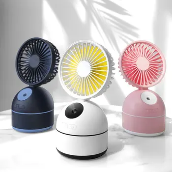 

19323 Usb Mini Small Fan Charging Portable Desktop Silent Spray Fan Summer Portable Summer Portable Small Fan