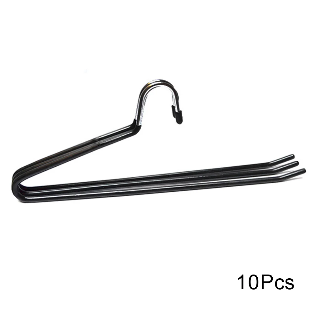 

10pcs Hanging Pants Metal Hook Non-Slip Home Space Saving Hanger Closet Organizer Trouser Open Ended