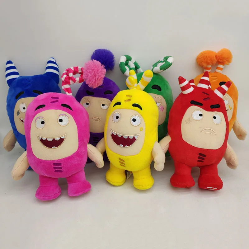 

18cm 7 Colors Hot Oddbods Newt Buuble Pogo Zee Jeff Fuse Slick Stuffed Plush Toys Cute Plush Doll Toys Birthday Gifts for Kids