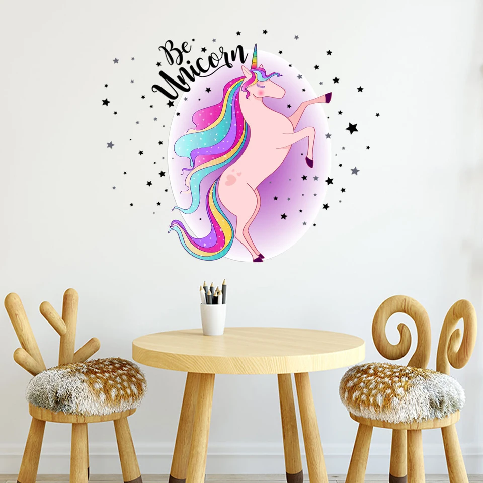 Unicorn Wall Stickers For GIrl Room