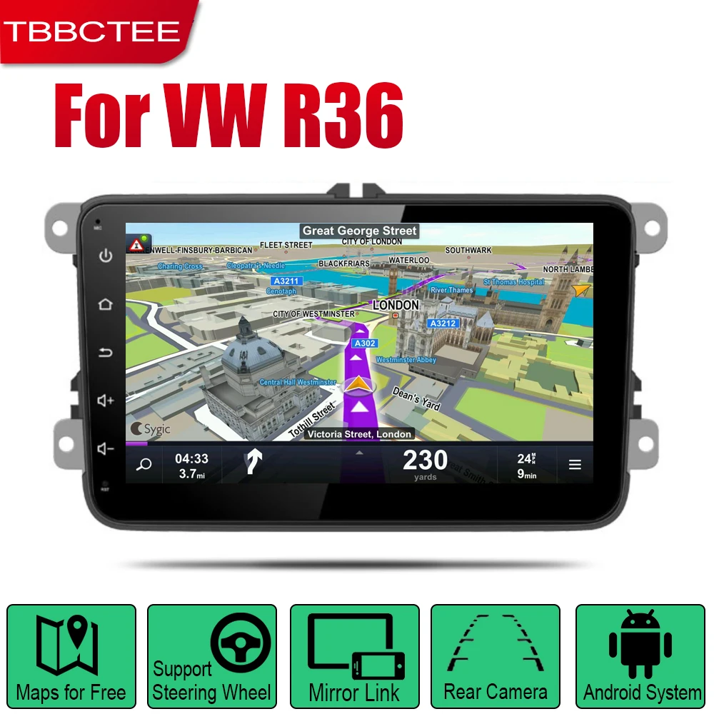 TBBCTEE Авто Радио 2 Din Android Автомобильный плеер для Volkswagen VW R36 2010 ~ 2013 gps Навигация BT Wifi