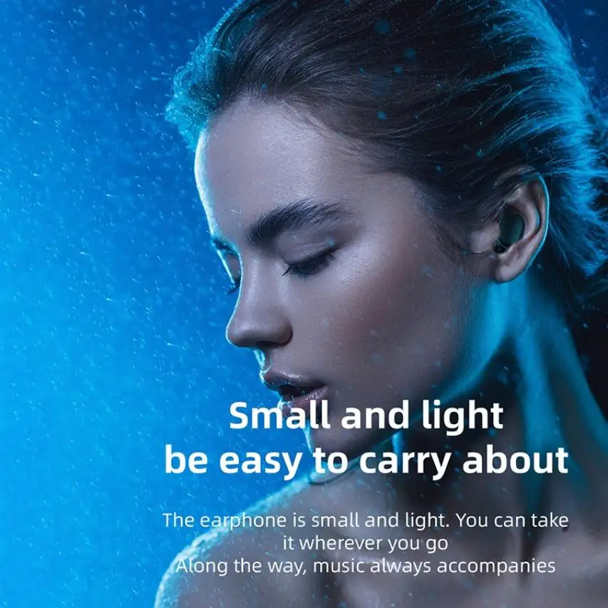 HESTIA Bluetooth5 1 Wireless Earphone IPX7 Sports Gaming TWS Headphone Ear Phone Hifi Stereo Earbuds for Android IOS PC Headset