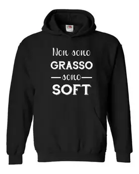 

FELPA UOMO CON GRASSO CICCIONE SOFT IDEA REGALO FRASE DIVERTENTE LM170
