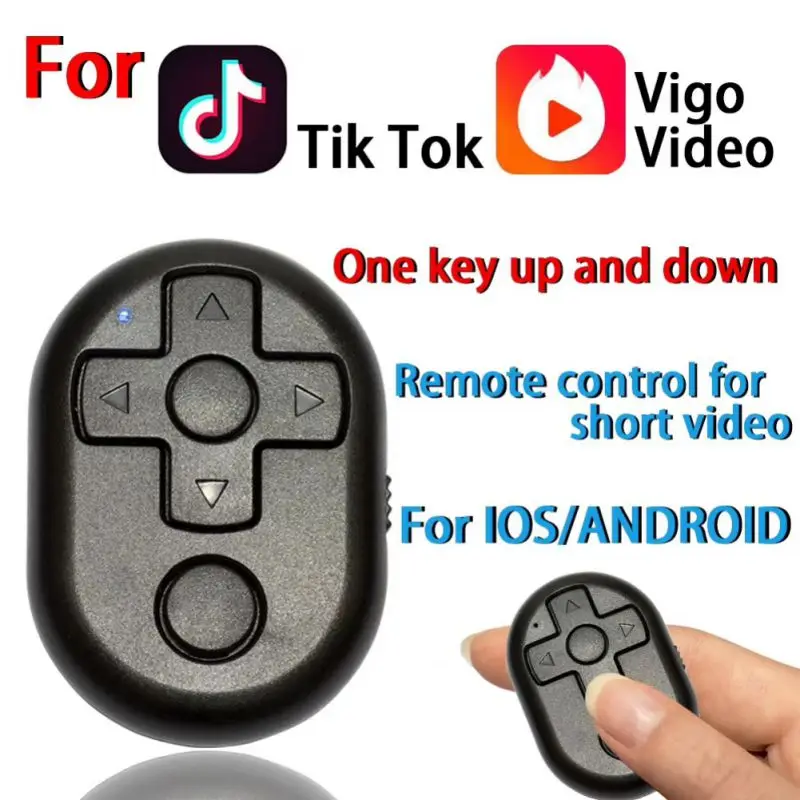 Беспроводной пульт дистанционного управления спуском затвора с Bluetooth 4,2 для камеры телефона и видеоигры для Tik Tok Faceu YouTube