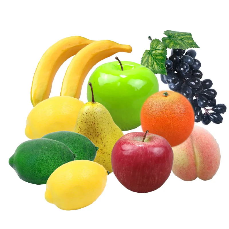 

Food Artificial Fruit 12pcs Home Window Decoration Photographic Props Display Foam Kitchen