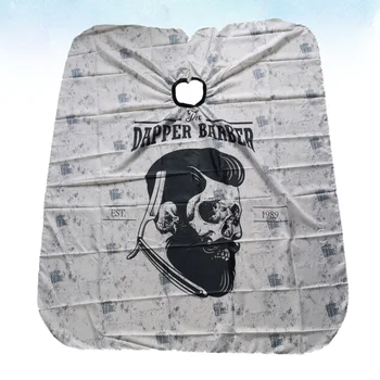 

1Pc Hairdressing Cape Creative Haircuting Apron Fashion Hairdressing Shawl for Hair Styling Cutting Dyeing (Grey)