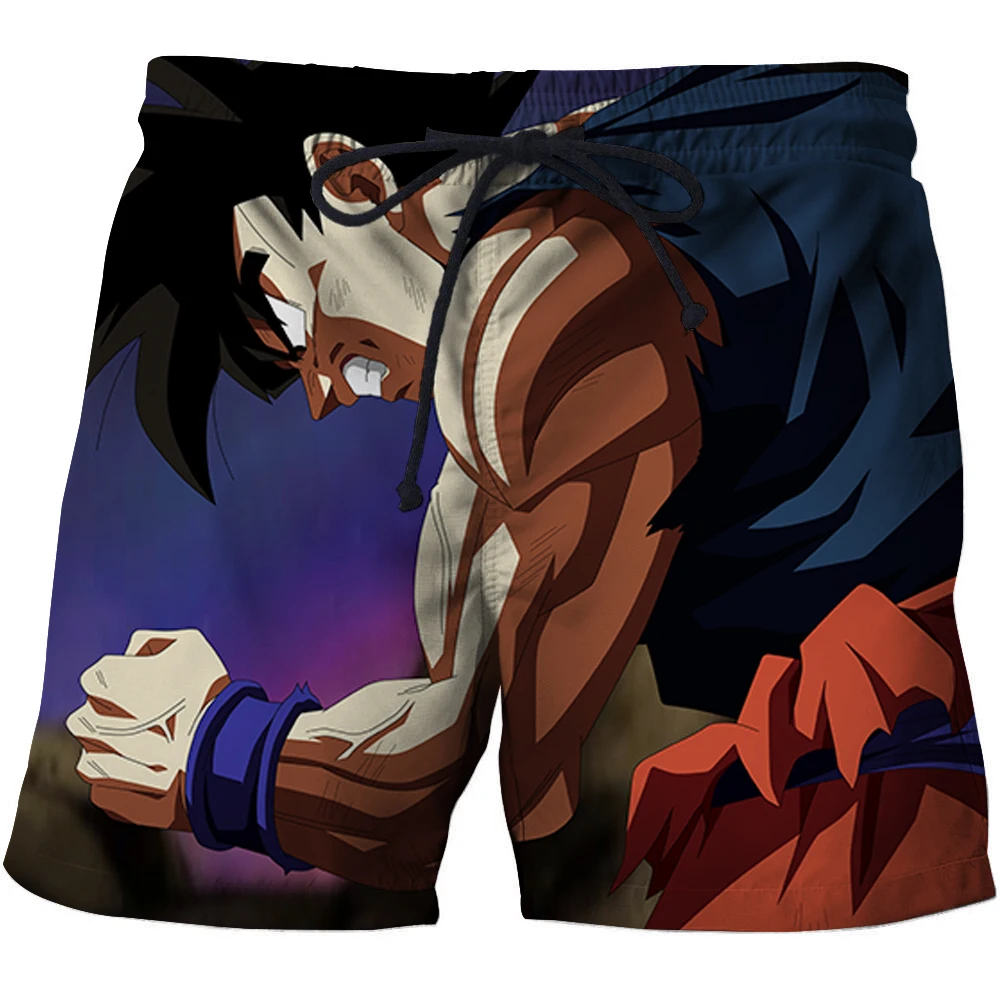 Fashion Anime 3D Print Shorts Men dragon ball pants Goku Casual Loose Board Shorts Summer Beach Breathable Beach shorts s-6xl - Цвет: ATK1255