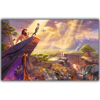 

The Lion King Art Silk Poster Print 30X48Cm 60X96Cm Fairytale Anime Movie Pictures Living Room Decor