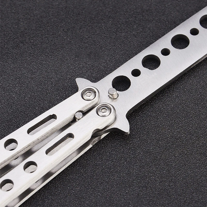 Folding Knife Butterfly CS Go Training Knife Butterfly Game Dull Tool No Edge For Entertainment Training
