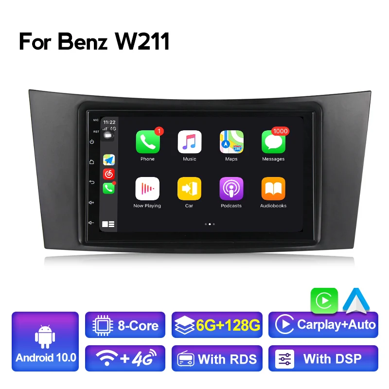 Suitable for Mercedes Benz CLS500 Classe E 220 500 280 350 200 W211 car multimedia radio Android system | Автомобили и мотоциклы