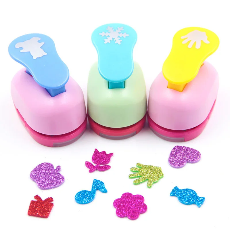 24 Shapes Paper Puncher Paper Cutter DIY Craft Hole Punch Kids Scrapbook  Flowers Punch Scrapbooking Punches Embossing 2.5cm