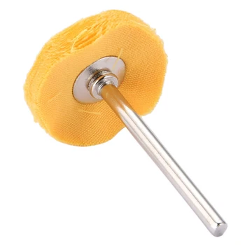 

10PCS 25mm Round Polishing Buffing Cloth Wheel Brush Rotary Pad Tool 3mm Shank For Wood Metal Polishing Abrasive Tools