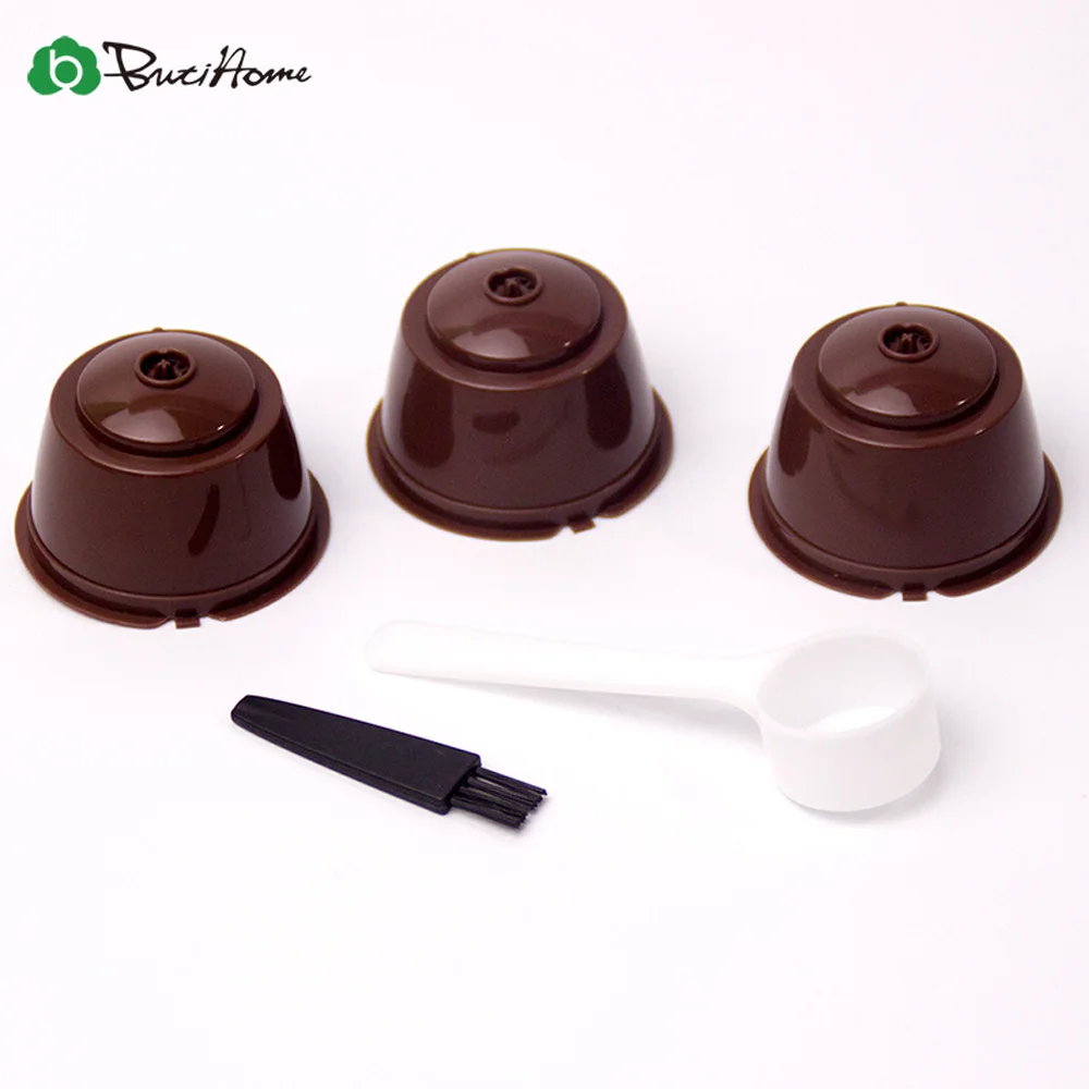 

Reusable Dolce Gusto Capsule Compatible with Nescafe Coffee Machine Refillable coffee capsule filter cup filter mesh filled
