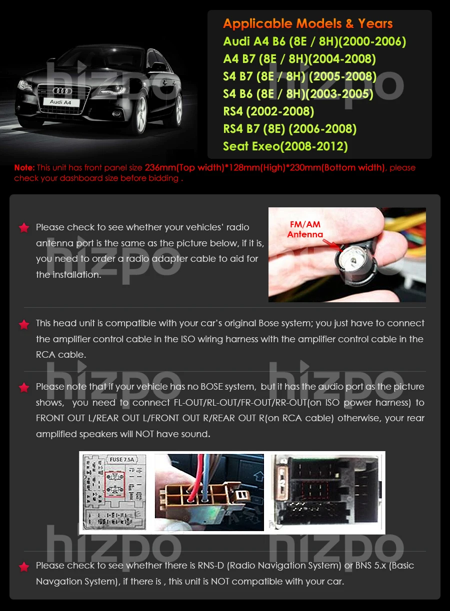 Flash Deal Two Din 7Inch Android9.0 2GRAM+16GROM Car DVD Player For AUDIA4 2002-2008 Canbus Radio GPS Navigation Steering Wheel Control Map 3