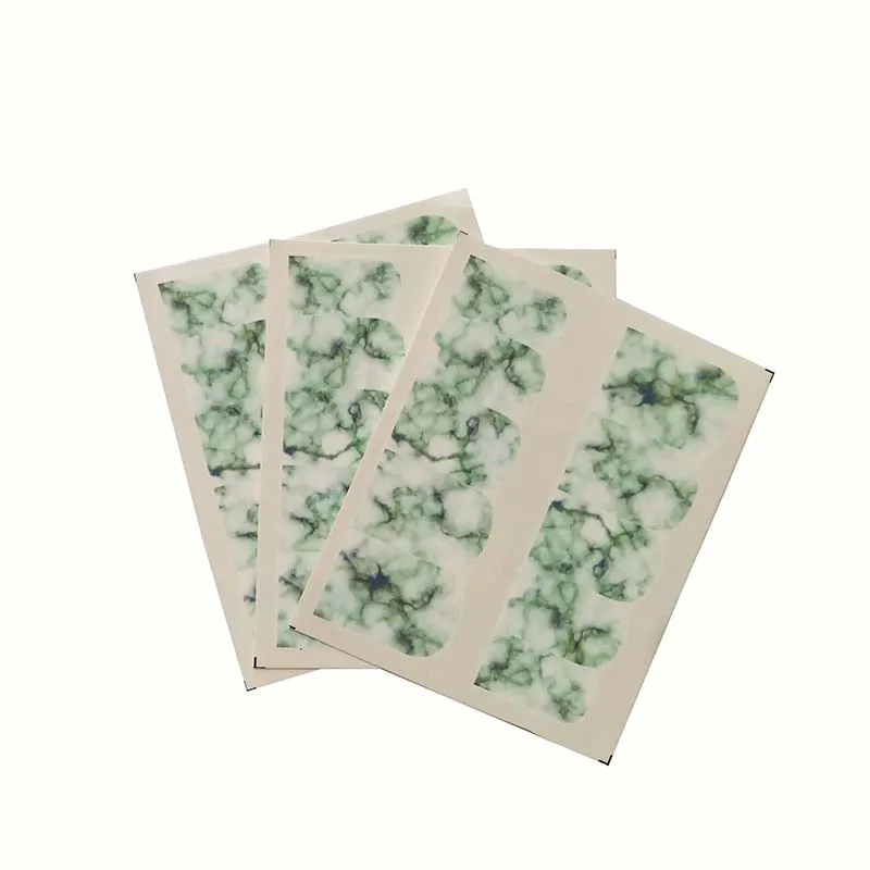 

Light colour Gradient Marble Nail Art Sticker Fashion Full Cover Image Decals Nail Transfer Water Foils C31