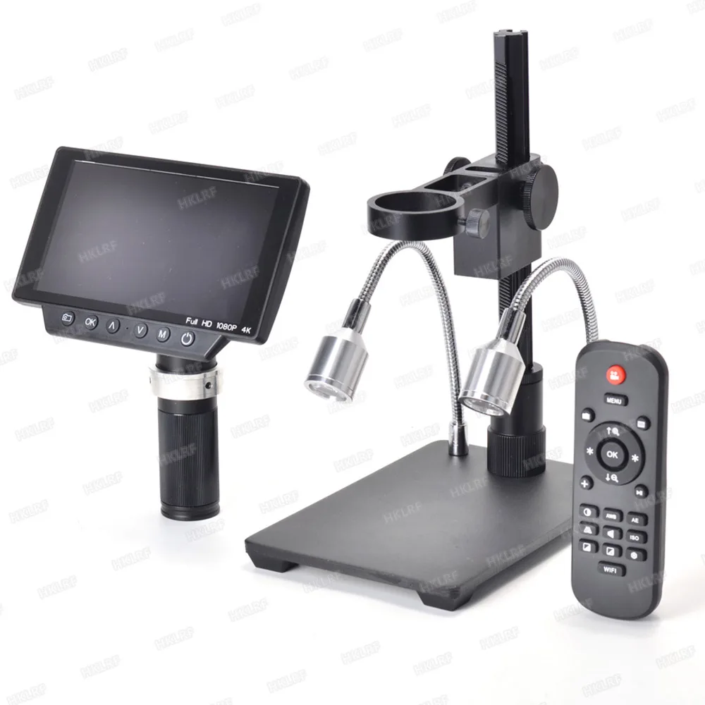 

HAYEAR HY-1070 5 Inch Screen 16MP 4K 1080P 60FPS USB & WIFI Digital Industry Microscope Camera 150X