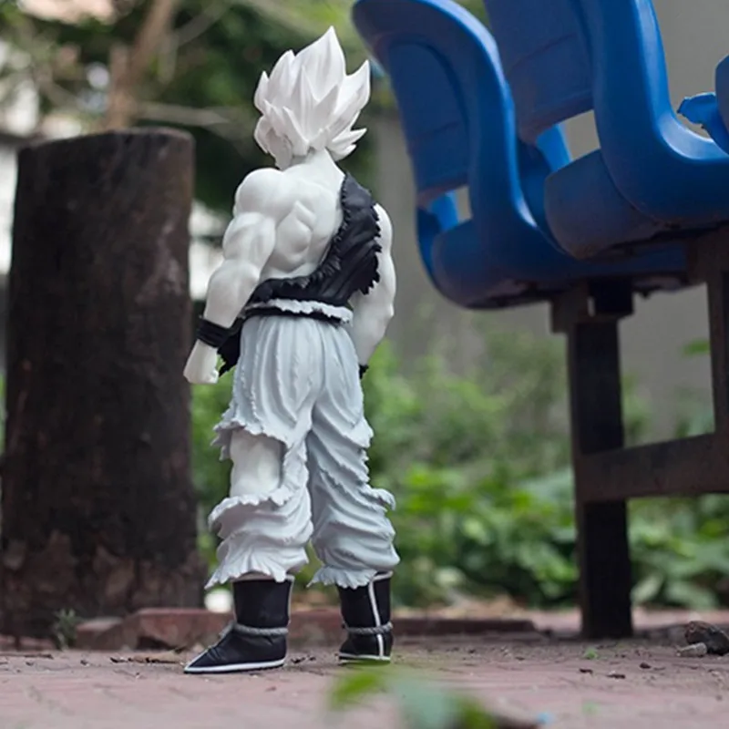 46 см Dragon Ball Z Super Saiyan Супер огромный черный Сон Гоку сцены Фигурки Коллекция Модель игрушки X2658