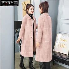 Кашемировое пальто, женское длинное пальто, осень и зима, новое популярное толстое шерстяное пальто, шерстяное вельветовое