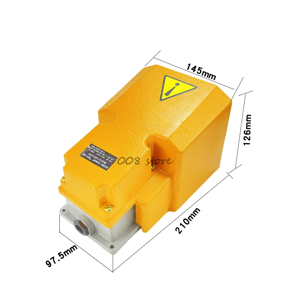de alumínio do interruptor do pé ponto