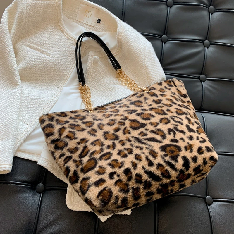 fluffy bag cow print