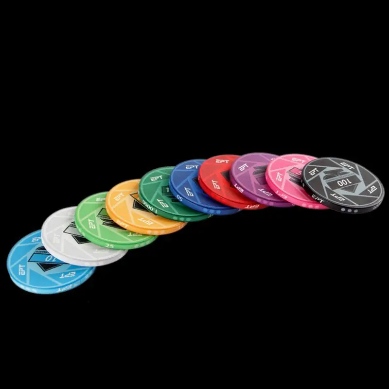 5 шт. EPT керамические Техасские покерные фишки профессиональные казино Pokerstars круглые монеты M7DC