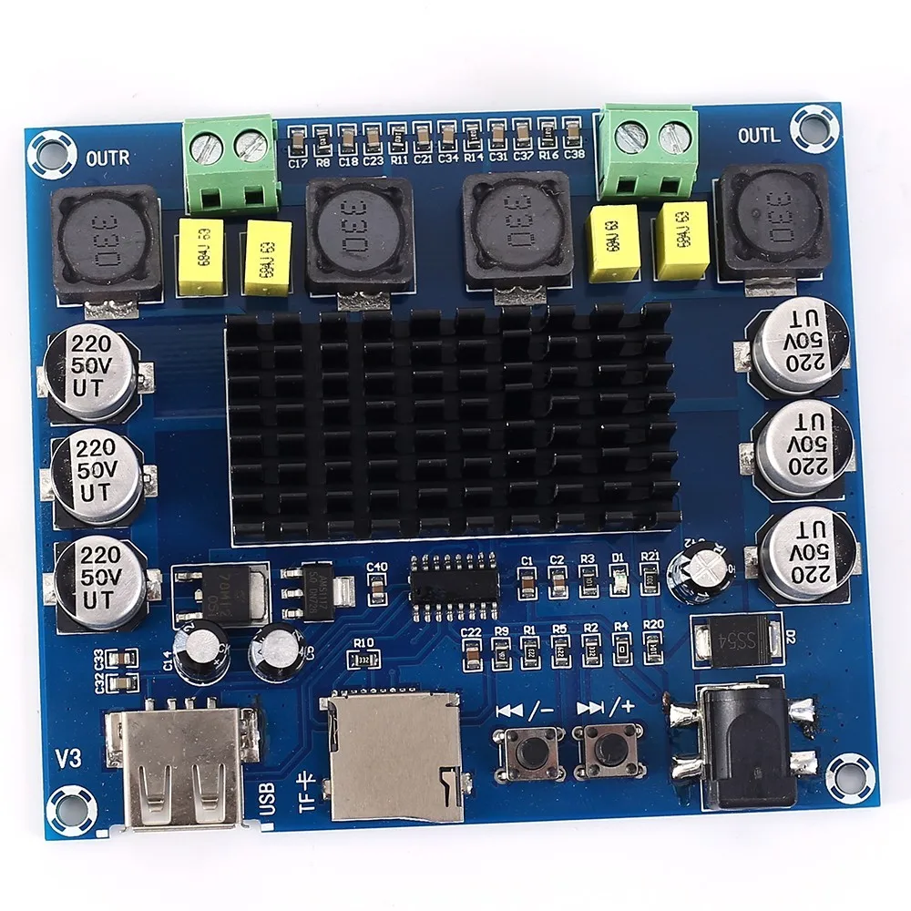 TDA3116D2 аудио цифровой стереоусилитель модуль DC 24V 50W+ 50W 50W* 2 двухканальный